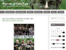 Tablet Screenshot of friendsofclarkpark.org